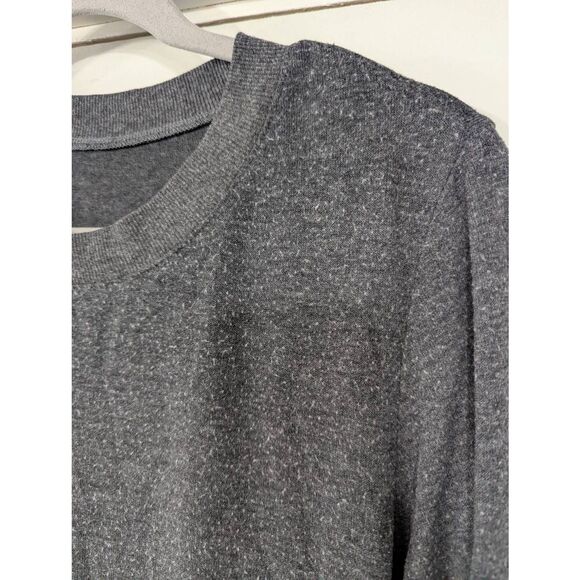 Alo Yoga Glimpse Long Sleeve Top women's gray sweatshirt nubs - Picture 2 of 4